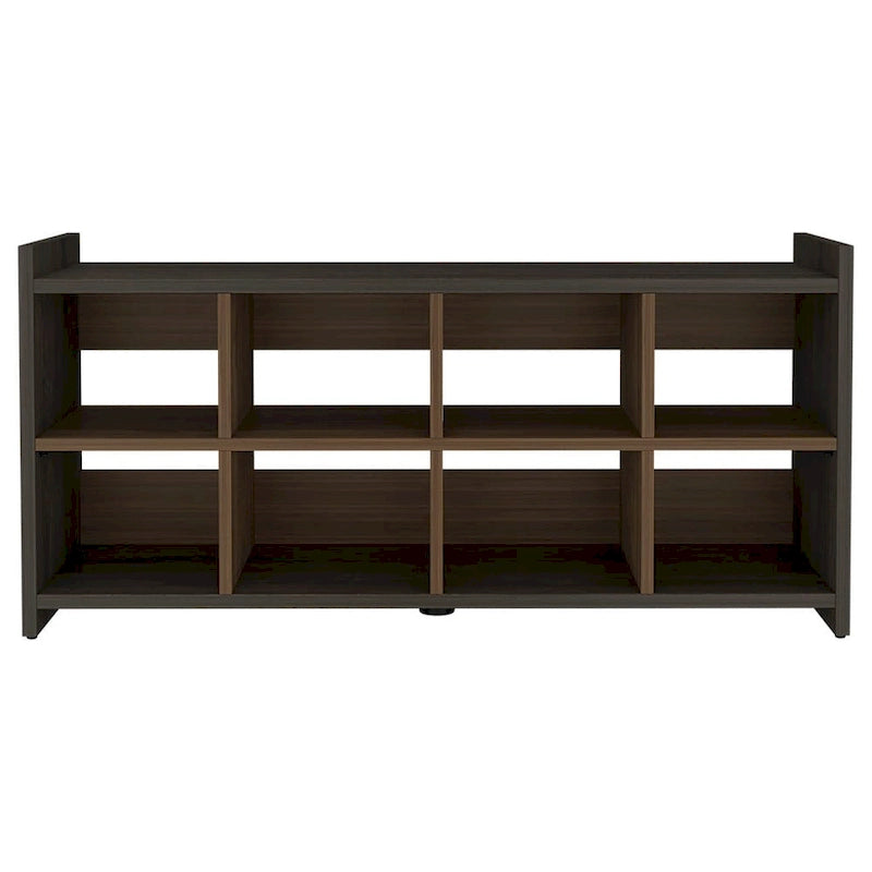 8-Cube Entryway Shoe Rack with Two-Tone Finish