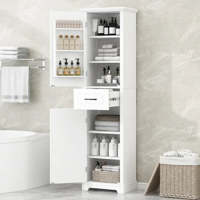 Tall Freestanding Bathroom Storage Cabinet