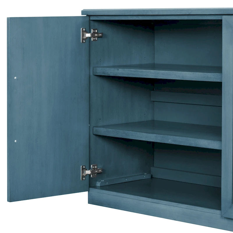 4-Door Buffet Sideboard Cabinet with Adjustable Shelves