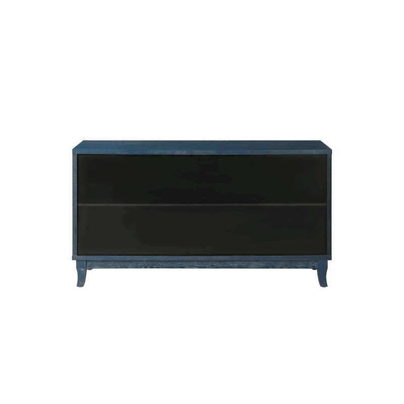 4-Door Rattan Sideboard Cabinet with Adjustable Shelf and Wide Countertop