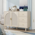 2-Door 3-Drawer Storage Cabinet for Bedroom and Living Room