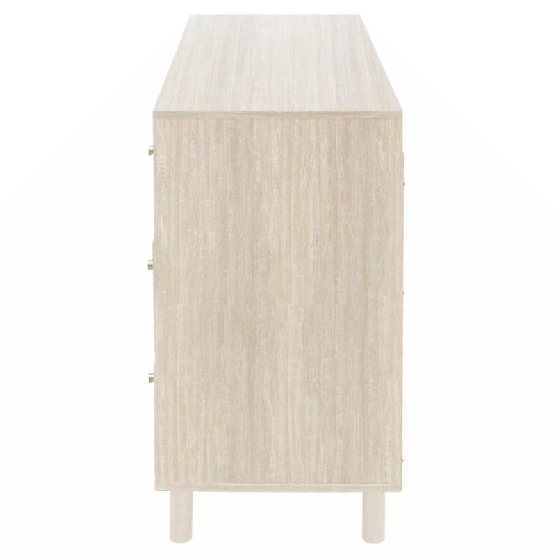2-Door 3-Drawer Storage Cabinet for Bedroom and Living Room