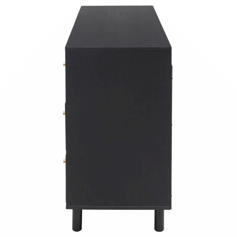 2-Door 3-Drawer Storage Cabinet for Bedroom and Living Room