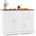 Kitchen Sideboard Cabinet with 2 Drawers, 2 Doors and Adjustable Shelf