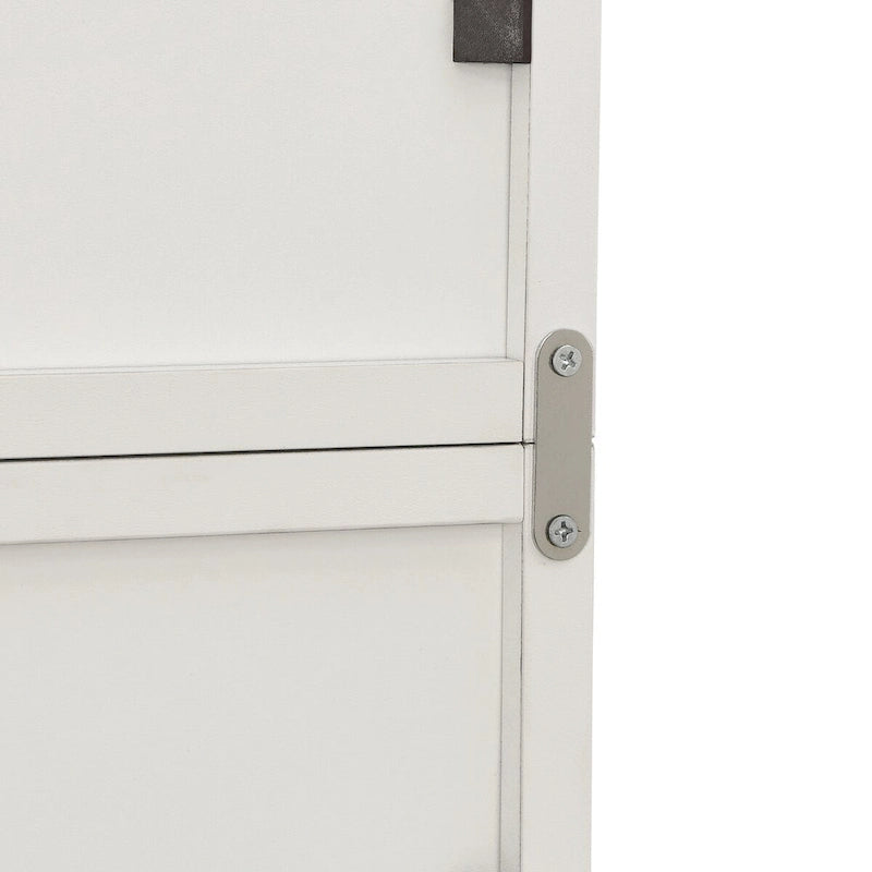 8-Tier Tall Narrow Storage Cabinet with Adjustable Shelves