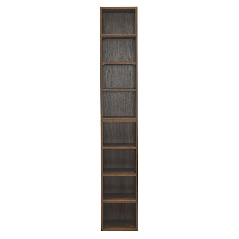 8-Tier Tall Narrow Storage Cabinet with Adjustable Shelves