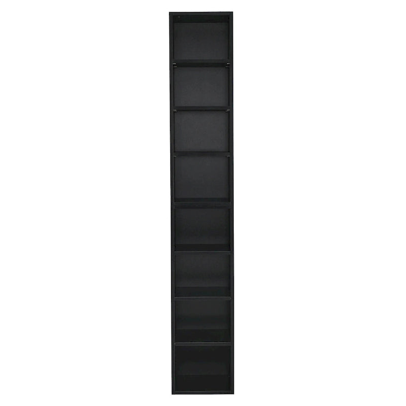 8-Tier Tall Narrow Storage Cabinet with Adjustable Shelves