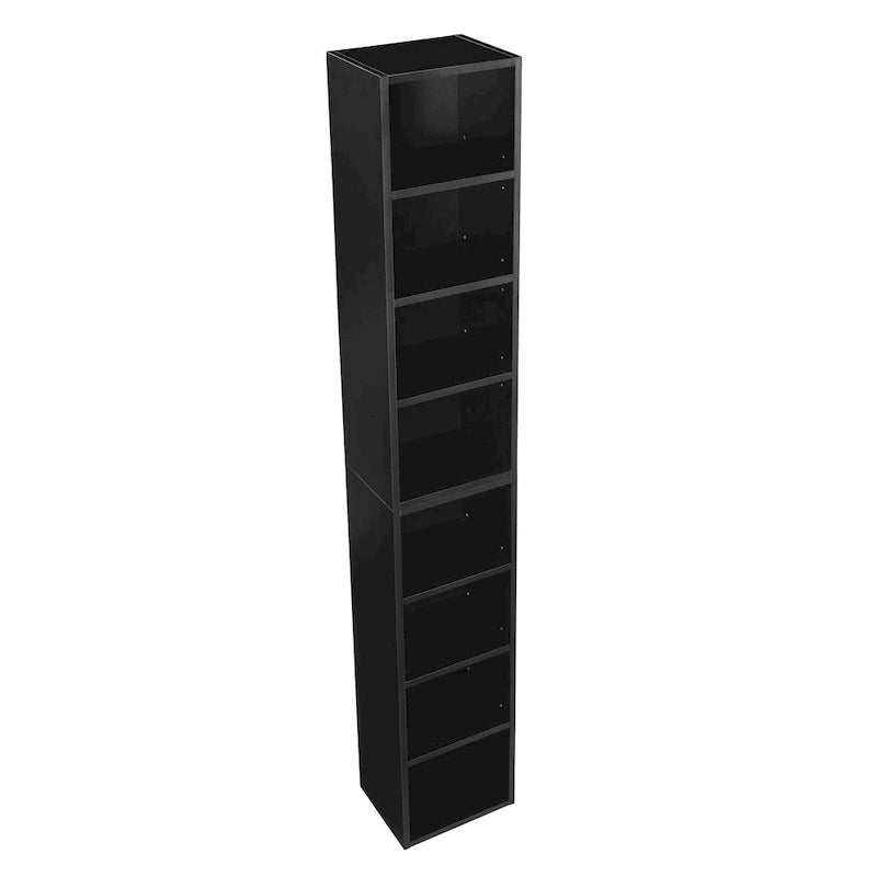 8-Tier Tall Narrow Storage Cabinet with Adjustable Shelves