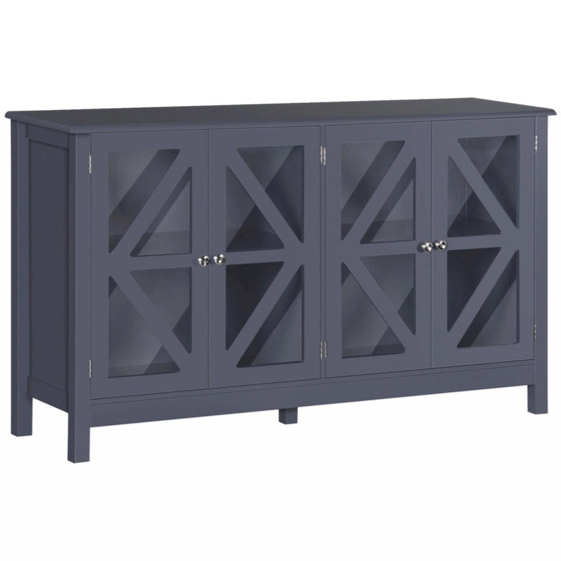 Buffet Sideboard Cabinet with Tempered Glass Doors