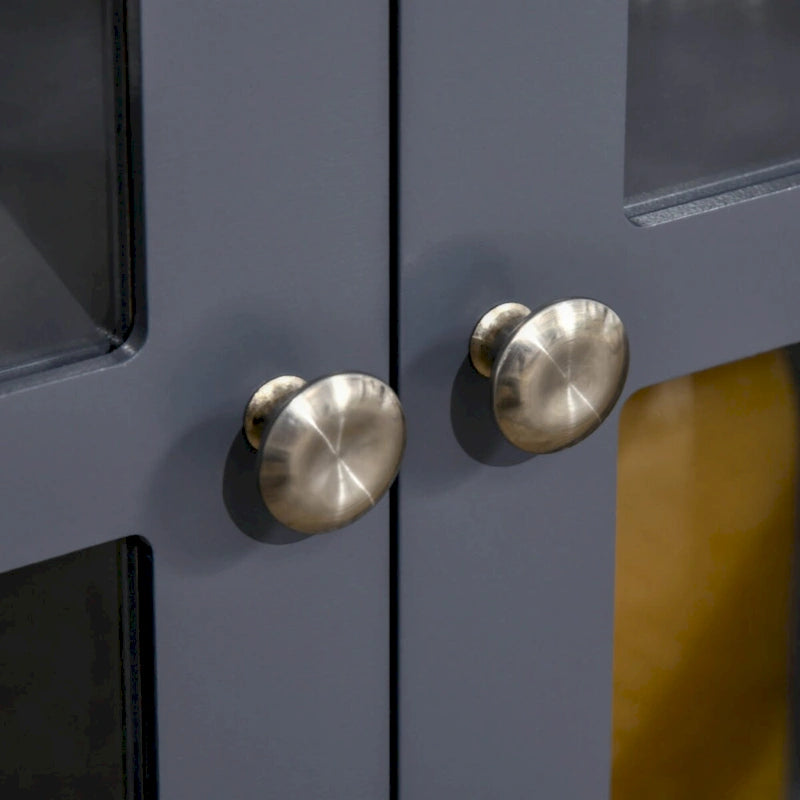 Buffet Sideboard Cabinet with Tempered Glass Doors