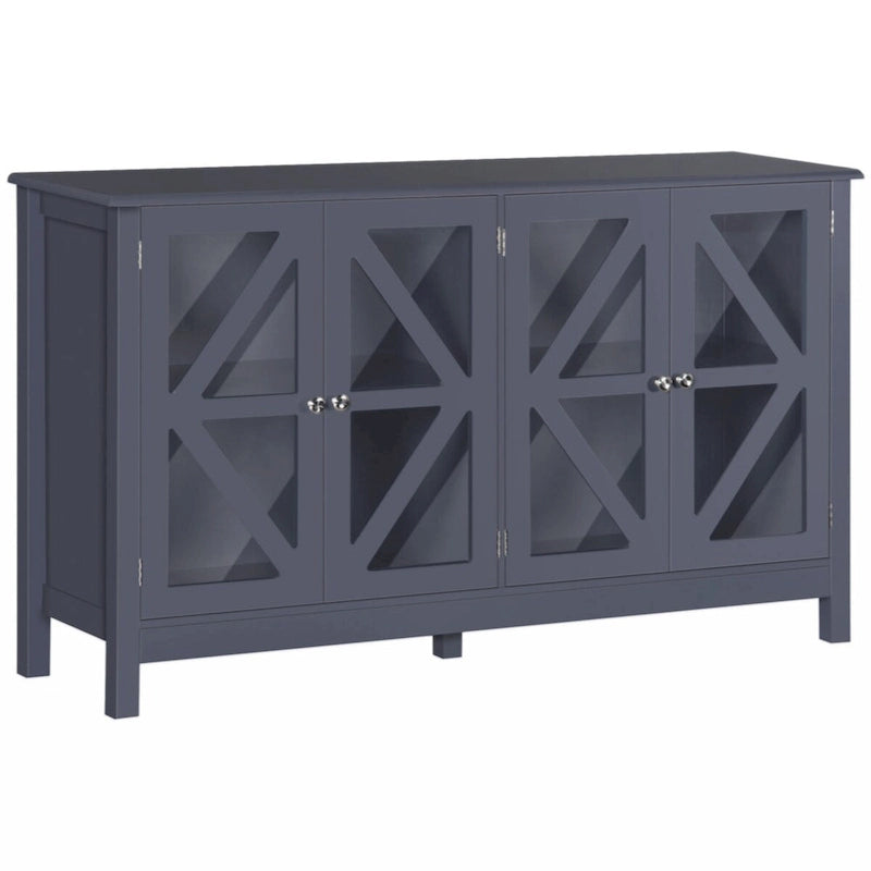 Buffet Sideboard Cabinet with Tempered Glass Doors