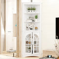 5-Tier Corner Storage Cabinet with Adjustable Shelves